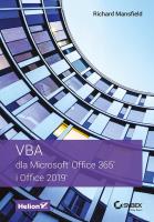 Okładka książki VBA dla Microsoft Office 365 i Office 2019