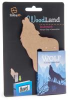 Opakowanie WoodLand Wolf drewniana zakładka do książki - wilk
