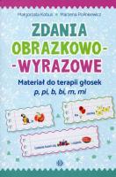 Zadania obrazkowo-wyrazowe. Autor: Małgorzata Kobus, Marzena Polinkiewicz. SmakLiter.pl Okładka książki Zadania obrazkowo-wyrazowe