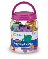 Opakowanie Zestaw 10 szt. Słonie, Figurki do nauki liczenia..