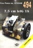 7,5 cm leIG 18. Tank Power 494. Autor: Janusz Ledwoch. SmakLiter.pl Okładka książki 7,5 cm leIG 18. Tank Power 494