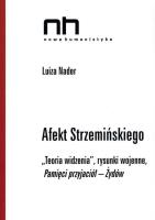 Afekt Strzemińskiego. Teoria widzenia. Autor: Nader Luiza. SmakLiter.pl Okładka książki Afekt Strzemińskiego. Teoria widzenia