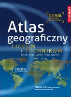 Atlas geograficzny. Liceum i Technikum.. Autor: Opracowanie zbiorowe. SmakLiter.pl Okładka książki Atlas geograficzny. Liceum i Technikum.