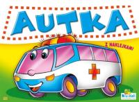 Autka z naklejkami. Pogotowie. Autor: praca zbiorowa. SmakLiter.pl Okładka książki Autka z naklejkami. Pogotowie