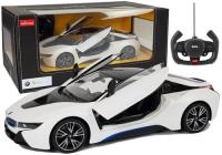 Auto R/C BMW i8 Rastar 1:14 Biały Drzwi Automatyczne. Wydawca: Lean Toys. SmakLiter.pl Opakowanie Auto R/C BMW i8 Rastar 1:14 Biały Drzwi Automatyczne