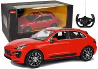 Auto R/C Porsche Macan Turbo Rastar 1:14 Czerwone na pilota. Wydawca: Lean Toys. SmakLiter.pl Opakowanie Auto R/C Porsche Macan Turbo Rastar 1:14 Czerwone na pilota