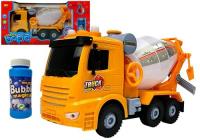 Betoniarka na baterie żółta Generator baniek. Wydawca: Lean Toys. SmakLiter.pl Opakowanie Betoniarka na baterie żółta Generator baniek