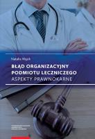 Okładka książki Błąd organizacyjny podmiotu leczniczego