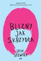 Blizny jak skrzydła. Autor: Erin Stewart. SmakLiter.pl Okładka książki Blizny jak skrzydła