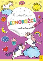 Okładka książki Brokatowe jednorożce z naklejkami