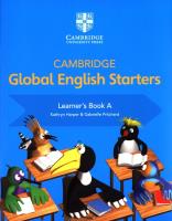 Cambridge Global English Starters Learner's Bo. Autor: Harper Kathryn, Gabrielle Pritchard. SmakLiter.pl Okładka książki Cambridge Global English Starters Learner's Bo
