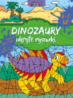 Dinozaury - ukryte Rysunki. Autor:   Praca zbiorowa. SmakLiter.pl Okładka książki Dinozaury - ukryte Rysunki