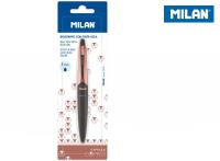 Opakowanie Długopis Milan CAPSULE COPPER BLACK niebieski na blistrze