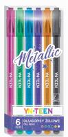 Opakowanie Długopis żelowy 6 kolorów Metallic YN TEEN