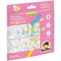 Dłuuugie kolorowanki Wróżki. Autor: Opracowanie zbiorowe. SmakLiter.pl Okładka książki Dłuuugie kolorowanki Wróżki