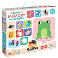 Duuuże memory Zwierzątka. Wydawca: Bright Junior Media Justyna Han. SmakLiter.pl Opakowanie Duuuże memory Zwierzątka