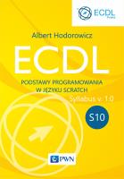 Okładka książki ECDL S10. Podstawy programowania w języku Scratch