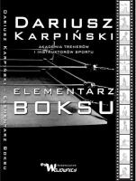 Elementarz Boksu. Autor: Karpiński Dariusz. SmakLiter.pl Okładka książki Elementarz Boksu