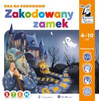 Gra na kodowanie Zakodowany zamek Kapitan Nauka. Autor: Hubert Bobrowski. SmakLiter.pl Okładka książki Gra na kodowanie Zakodowany zamek Kapitan Nauka