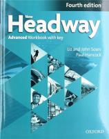 Headway 4E Advanced WB with key. Autor: Soars LIz, Soars John, Paul Hancock. SmakLiter.pl Okładka książki Headway 4E Advanced WB with key