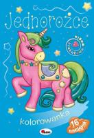 Jednorożce. Brokatowa magia. Autor: Piotr Kozera. SmakLiter.pl Okładka książki Jednorożce. Brokatowa magia