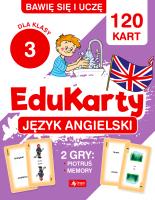 Język angielski dla klasy 3. EduKarty. Autor: Paszylk Bartłomiej. SmakLiter.pl Okładka książki Język angielski dla klasy 3. EduKarty