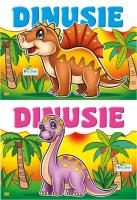 Kolorowanka. Dinusie brązowy. Autor:   Praca zbiorowa. SmakLiter.pl Okładka książki Kolorowanka. Dinusie brązowy
