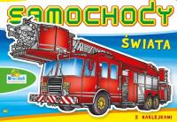 Kolorowanka. Samochody świata. Straż. Autor: praca zbiorowa. SmakLiter.pl Okładka książki Kolorowanka. Samochody świata. Straż