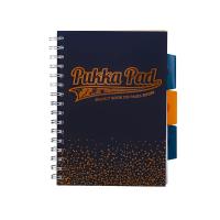 Kołozeszyt Pukka Pad A5 Project Book Blush granatowy, kratka. Wydawca: Pukka Pads. SmakLiter.pl Opakowanie Kołozeszyt Pukka Pad A5 Project Book Blush granatowy, kratka