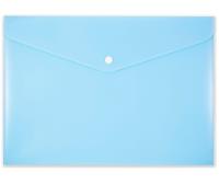 Opakowanie Koperta na zatrzask A4 PP-113 pastelowa niebieska