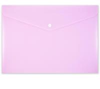 Opakowanie Koperta na zatrzask A4 PP-113 pastelowa różowa