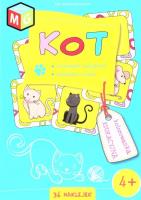 Kot - kolorowanka edukacyjna. Autor: Ewa Gorzkowska-Parnas. SmakLiter.pl Okładka książki Kot - kolorowanka edukacyjna