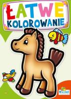 Łatwe kolorowanie. Konik. Autor: praca zbiorowa. SmakLiter.pl Okładka książki Łatwe kolorowanie. Konik