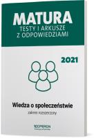 Okładka książki LO. Wiedza o społeczeństwie. Matura 2023. Testy i arkusze ZR dla szkół ponadgimnazjalnych