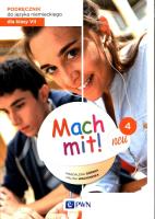 Mach mit! neu 4 Podręcznik 7. Autor: Górska Magdalena, Wachowska Halina. SmakLiter.pl Okładka książki Mach mit! neu 4 Podręcznik 7