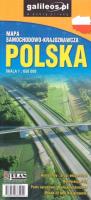 Mapa samoch-kraj. Polska 1:650 000 w.2020. Autor: Opracowanie zbiorowe. SmakLiter.pl Okładka książki Mapa samoch-kraj. Polska 1:650 000 w.2020