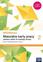 MATeMAtyka LO 2 ZPR Maturalne Karty Pracy NE. Autor: Dorota Ponczek. SmakLiter.pl Okładka książki MATeMAtyka LO 2 ZPR Maturalne Karty Pracy NE