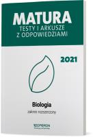 Matura 2021 Biologia testy i arkusze zakres rozszerzony. Autor: Michalik Joanna, Roksana Skrzycka. SmakLiter.pl Okładka książki Matura 2021 Biologia testy i arkusze zakres rozszerzony
