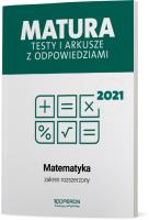 Matura 2021 Matematyka testy i arkusze zakres rozszerzony. Autor: Orlińska Marzena, Sylwia Tarała. SmakLiter.pl Okładka książki Matura 2021 Matematyka testy i arkusze zakres rozszerzony