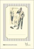 Opakowanie Naklejki dekoracyjne BKP 006 Moda męska 6szt ROSSI