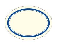 Opakowanie Naklejki dekoracyjne ETK 050 Niebieskie 6szt ROSSI