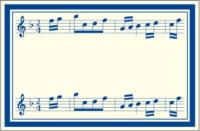 Opakowanie Naklejki dekoracyjne ETK 217 Muzyka 6szt ROSSI