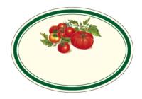 Opakowanie Naklejki dekoracyjne ETK 219 Pomidory 6szt ROSSI