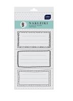 Opakowanie Naklejki na zeszyt Ramki 9 naklejek