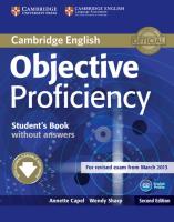 Objective Proficiency Student's Book. Autor: Capel Annette, Sharp Wendy. SmakLiter.pl Okładka książki Objective Proficiency Student's Book