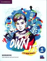 Own it! 1 Workbook. Autor: Anderson Vicki, Durrant Lynn. SmakLiter.pl Okładka książki Own it! 1 Workbook