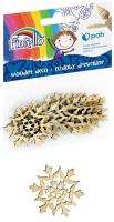 Ozdoby drewniane śnieżynka 10szt FIORELLO. Wydawca: Fiorello. SmakLiter.pl Opakowanie Ozdoby drewniane śnieżynka 10szt FIORELLO