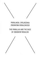 Okładka książki Paralaksa. Spojrzenia Zbigniewa Rogalskiego