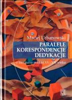 Okładka książki Paralele, korespondencje, dedykacje w literaturze