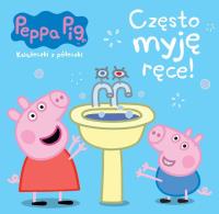 Okładka książki Peppa Pig. Książeczki z półeczki nr wyd. 64 Czesto myję rece!